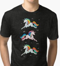 Rainbow Unicorns Tri-blend T-Shirt