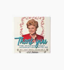 Jessica Fletcher Doesn't Need Your Input Art Board