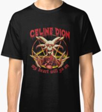 Camiseta clásica Mi corazón se pondrá la camisa de metal