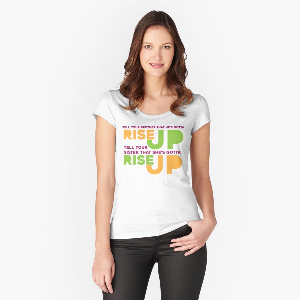 Rise Up Fitted Scoop T-Shirt