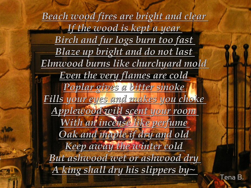 creative writing about a fireplace