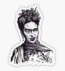 Tender Self Belief (portrait of Frida Kahlo) Sticker