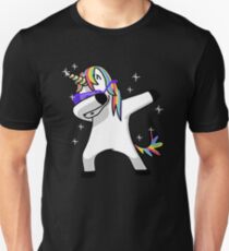 Dabbing Unicorn Shirt Dab Hip Hop Funny Magic Unisex T-Shirt