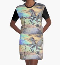 Frog Cycling, Sculptures By The Sea, Australia 2011 Graphic T-Shirt Dress