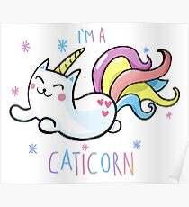 Ich bin ein CATICORN Poster