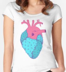 Cactus Heart Women's Fitted Scoop T-Shirt