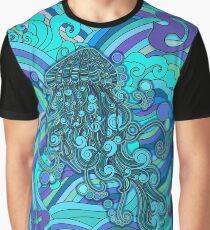 SCI - String Cheese Incident - Psychedelic Jellyfish Jelly Fish Ocean of My Brain To Much Tequila Graphic T-Shirt
