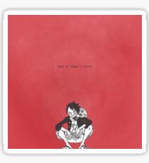 Luffy : version rouge Sticker