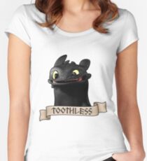 Toothless Smile Women's Fitted Scoop T-Shirt