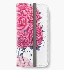 Creative Brains with peonies iPhone Wallet/Case/Skin