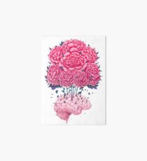 Creative Brains with peonies Art Board