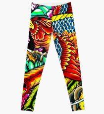 japanese phoenix Leggings