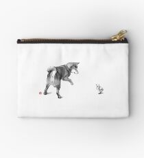 Shiba Inu and his new friend Studio Pouch