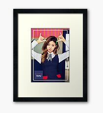 TWICE Tzuyu - Signal Typography Framed Print
