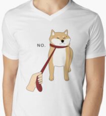 Shiba Inu No Men's V-Neck T-Shirt