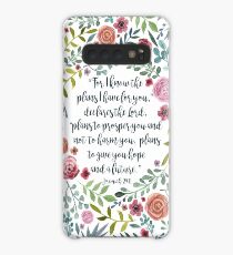 Jeremiah 29:11 Case/Skin for Samsung Galaxy