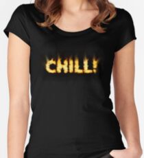 SOLD - SMOKIN' HOT TYPOGRAPHY Women's Fitted Scoop T-Shirt
