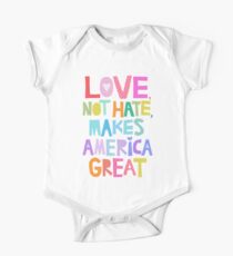 Love, not hate, makes America great One Piece - Short Sleeve