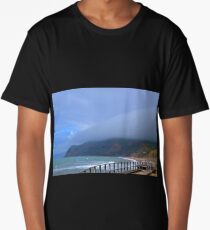 Sea Mist at West Bay, Dorset UK Long T-Shirt