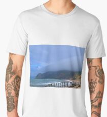 Sea Mist at West Bay, Dorset UK Men's Premium T-Shirt