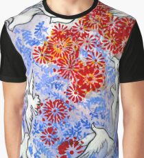 Floral Doves Graphic T-Shirt