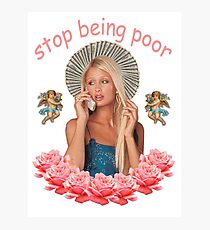 Lámina fotográfica Paris Hilton 'deja de ser pobre'