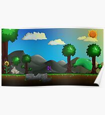 Terraria Sunny Day Illustration Poster