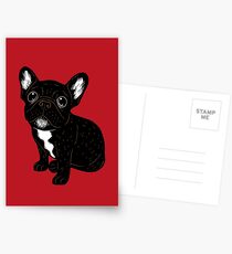 Cute Brindle Frenchie Puppy Postcards