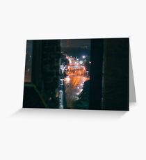 Long Exposure Downtown Greeting Card