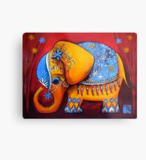 The Littlest Elephant Metal Print