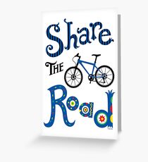 Share the Road Greeting Card
