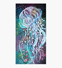 Space Floral Jellyfish Photographic Print