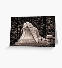 Weeping Angel - sepia Greeting Card