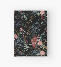 Mitternacht Blumen Notizbuch