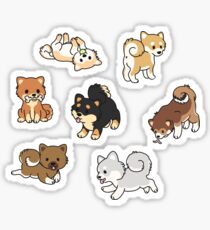 Pegatina Shiba Inus