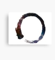 Zen Buddhism Enso Galaxy Brush Canvas Print