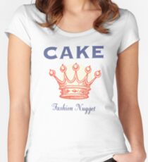 Kuchen Tailliertes Rundhals-Shirt