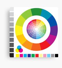 Color Wheel Chart Print Tester Canvas Print