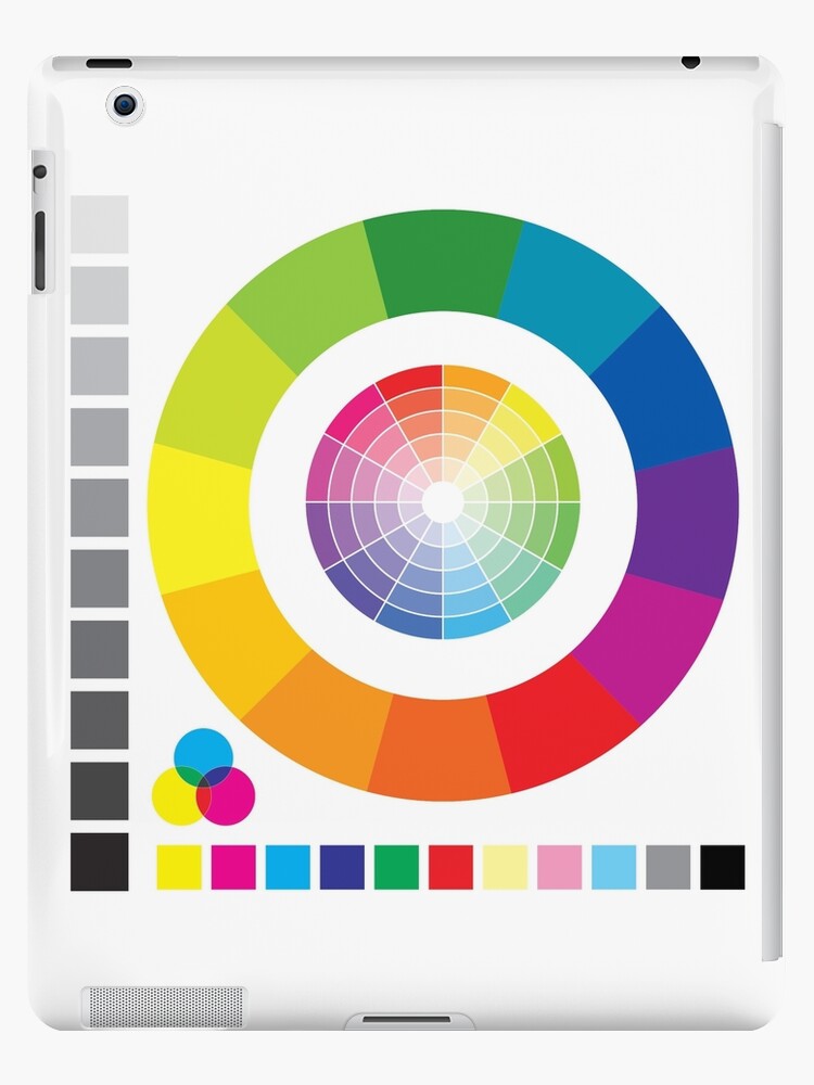 'Color Wheel Chart Print Tester' iPad Case/Skin by SpaceAlienTees