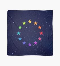 Rainbow EU, EU stars, flag, European Union, colorful Scarf
