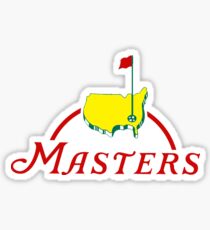 Masters Golf Map Sticker