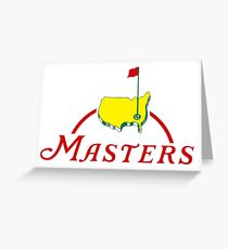 Masters Golf Map Greeting Card