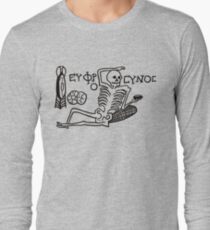 Sei fröhlich, Lebe gut Skelett Langarmshirt