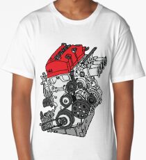 Honda S2000 F20C Engine Long T-Shirt