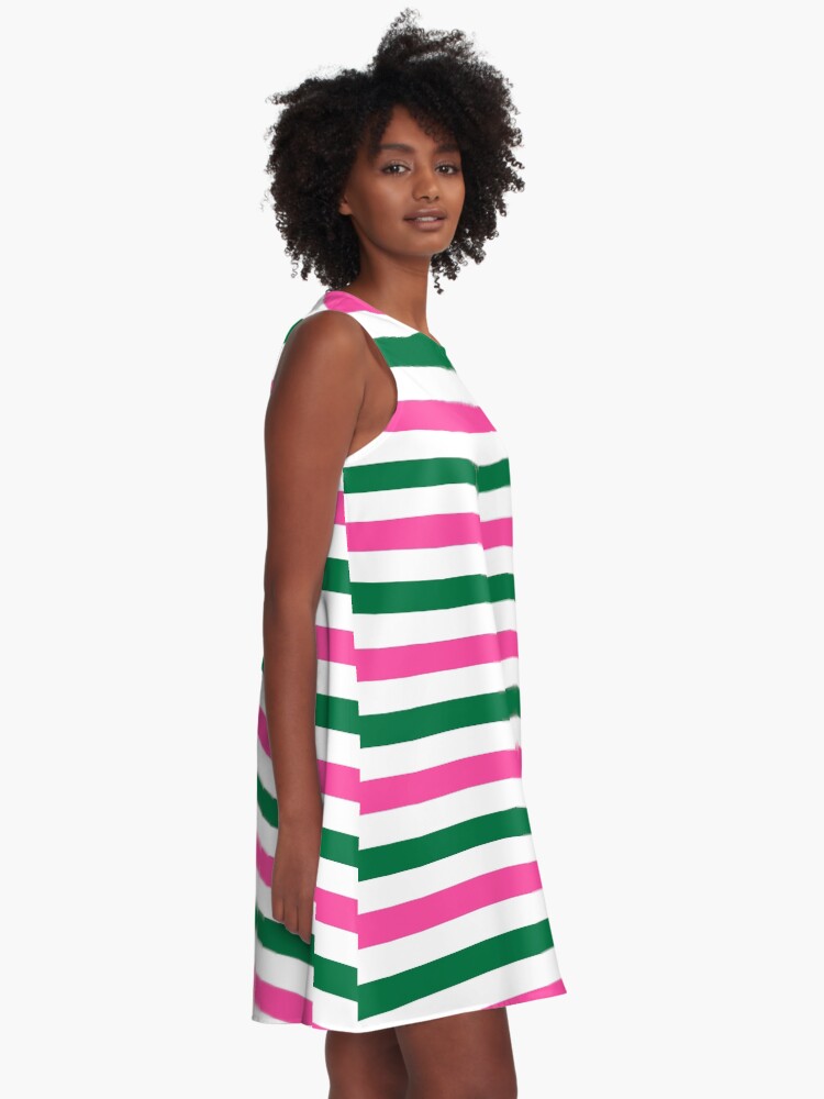 Alternate view of Deckchair Stripes A-Line Dress