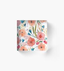 Floral Dance Acrylic Block