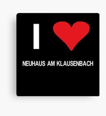 I love Neuhaus am Klausenbach Canvas Print