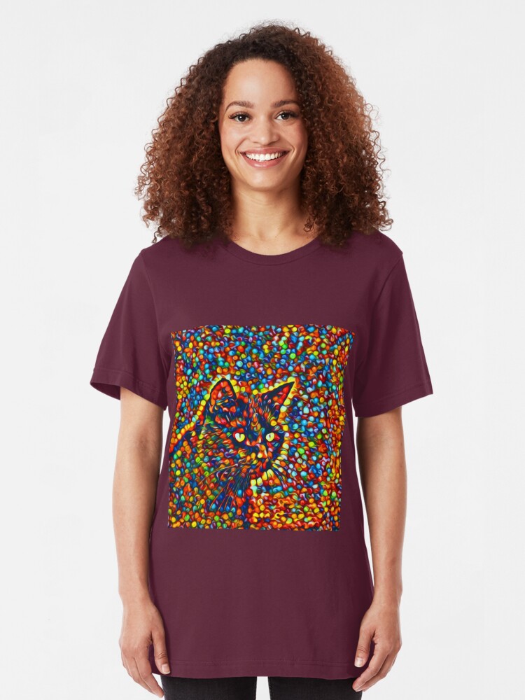 Alternate view of Cat Slim Fit T-Shirt