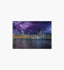 Spacey Chicago Skyline Art Board