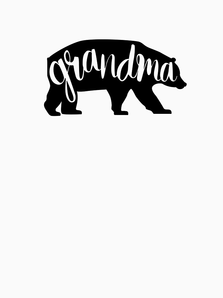 Download "Grandma Bear Silhouette Grandmother Gramma Gift" T-shirt ...